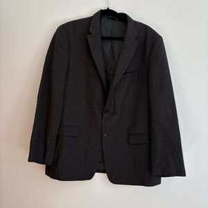 Tommy Hilfiger 100% Wool Gray Pinstripe Blazer Mens Sport Coat 44R Career Jacket